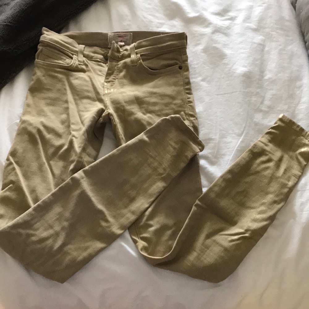 Metallic Washed Current Elliot  Skinny Jeans